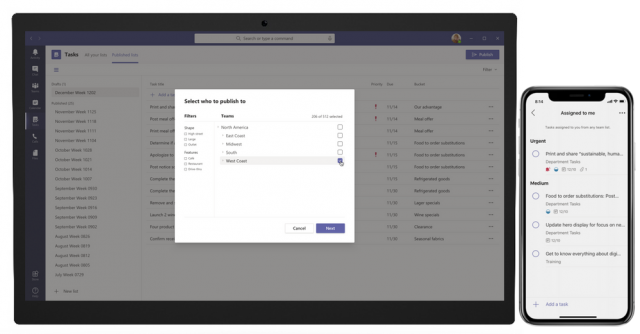 Tasks Publishing